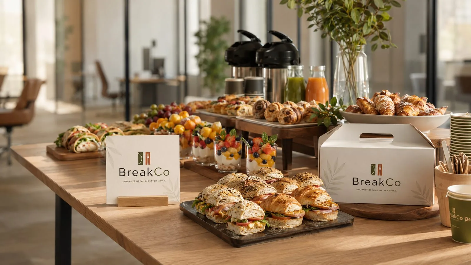 Desayuno ejecutivo y catering corporativo BreakCo